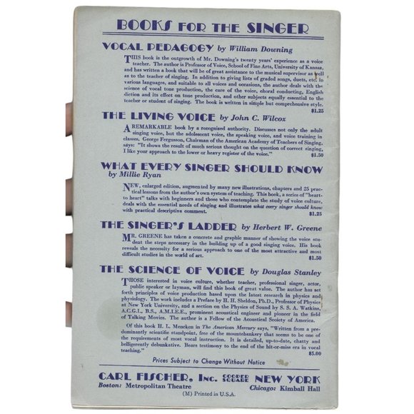 Simplified Vocal Training Nicoll Dennis Fischer Softcover 1940 - Picture 2 of 5